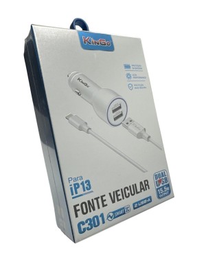 CARREGADOR VEICULAR IP13 C301