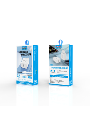CARREGADOR 2.1A MICRO USB (LU202)