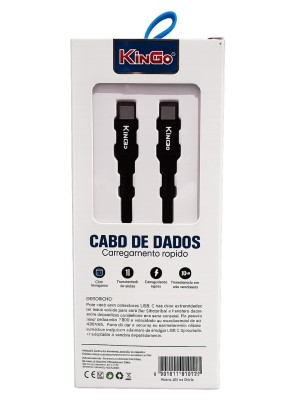 CABO DE DADOS 120W TYPE-C - TYPE-C PRETO