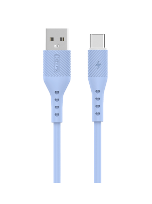 SILICONE TYPE C 2,4A - AZUL