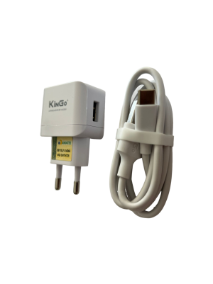 Kit Carregador + Fonte Tomada Para Type C 2.1A (U201)