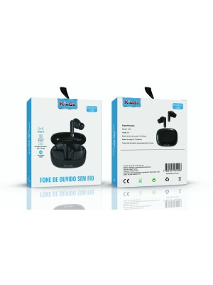 FONE SEM FIO TWS T-207 PRETO